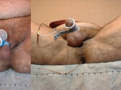 Edging session leads to massive precum and double cum explosions