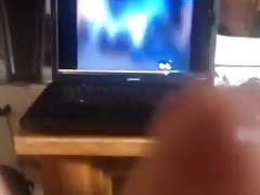 Big load while watching porn