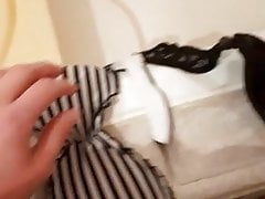 Cum on bra of my hotel sister( sborrata sul reggiseno della