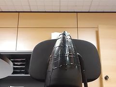 Anal with the big 30-89 bullet profile plug.  Stretching.  session 063. 20220819