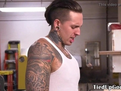 Blondie domination & submission slave inhales tatted doms manhood