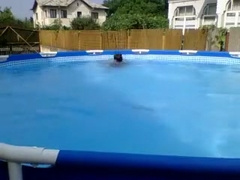 Hot boy wank in & outside the pool