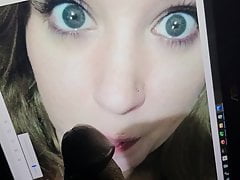 Cumming on Brandys big slut face