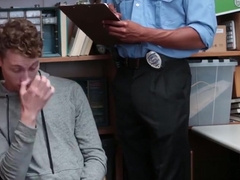 Straight virgin boy gets detained and fucked by Officer
