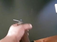 Precum wank and cum