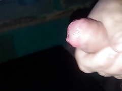 Side view of my creamy load