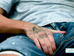 Hot Brunette Twink Thomas T Jerks Off And Fingers His Butt!