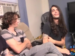 Gay-For-Pay Dude Devin Reynolds Jacks off with Gang of Mates