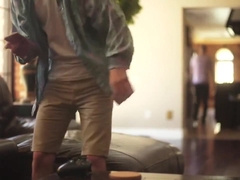 Helix jock Max Carter fucks tight teen 18+ Leo Frost bareback after class
