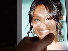 Cum on Zoe Saldana - december 2014