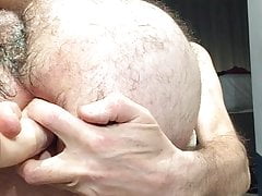 Glass tube anal and dildo pluged in the reverse