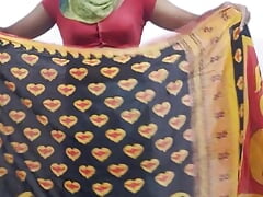 Gunjan crossdressers in saree
