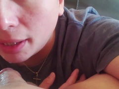 Boy Spends Summer Sucking Older Neighbors Cock