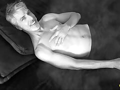 Hot DILF Richard Lennox Jacks His Throbbing Cock as He Vapes
