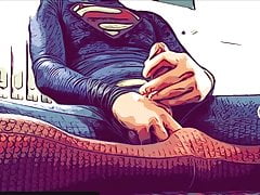 Superman jacks off