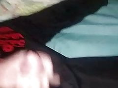 Jerking off in bed