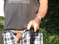 walk on public footpath stripping almost naked