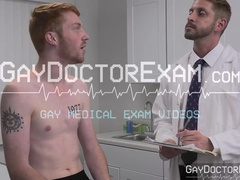 Johnny Ford administers hard bang redhead patient Sebastian Hunt for libido boosting