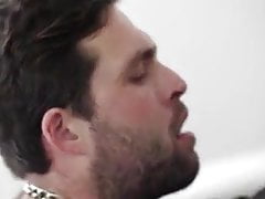 Sexy Leather Daddy Verbally Dominates Hairy Cub