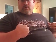Daddy bear cum without hand