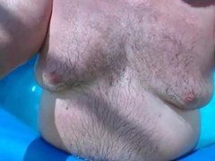 Naked Pool Dad 8