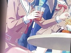 Bang dream Shirasagi Chisato : Kiss masturbation & Bukkake2