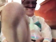 Fostoz Strokes his pathetic clit for mistress
