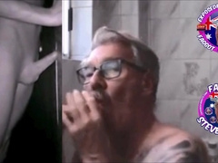 FAGGOT STEVE RYAN KNOB BLOWER AT X SAUNA SYDNEY