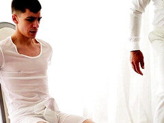 Marcus Ryan getting milked and fingered by an elder stud