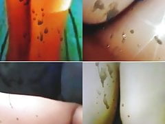Curvy bootilicious assess covered in huge cum shots together