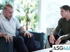 Energy Horny Parole Officer Bangs Inked Muscle Ex-Con