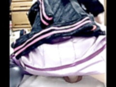 crossdresser yuzuki yukari plays onaholes