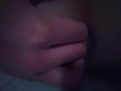 Fingering my tight sissy pussy and moaning