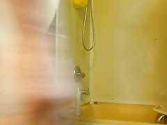 Just out of the shower