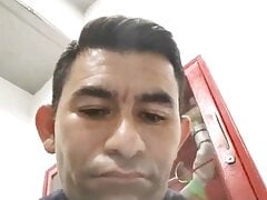 Cute colombian security guard