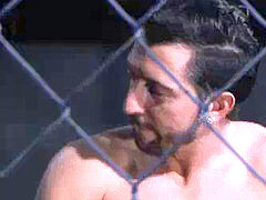 strong gay duo fuckin' on the roof of a nice red car