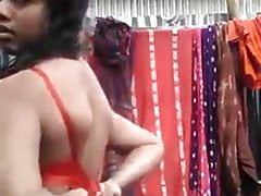 Bangladeshi girlfriend changing