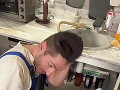 Called a plumber, but could not help but suck him - 457