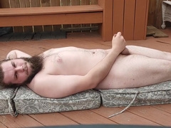 Masturbating On The Back Deck In The Breezy Sun