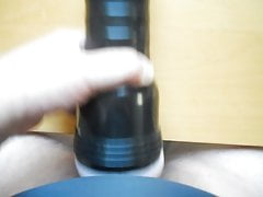 Fucking my fleshlight and cumming while moaning