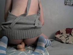 Femboy twunk rails fake penis and horsecock compilation