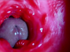 Fleshy splendid cunny squishes inwards ASMR close-up inwards the butt-hole