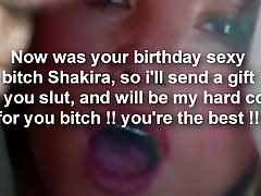 Shakira CUM Tribute 21 - Happy Birthday BITCH !!! (2017)