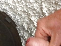 Uncut cock with cum