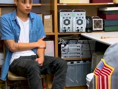 Young Asian bent over and barebacked roughly for thievery