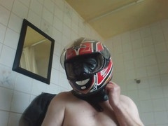 Helmet, latex
