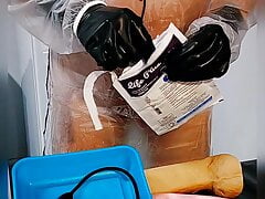Medical latex gloves masturbation sounding chastity