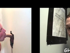 Frisky homo gives a cute deep-throat