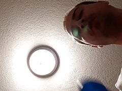 blue 8 inch dildo