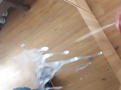 Cumshot on mirror